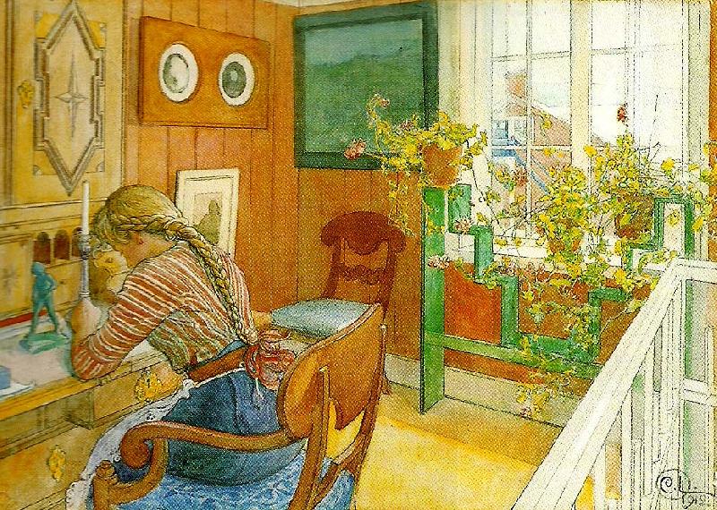 Carl Larsson brevskrivning-korrespondens China oil painting art